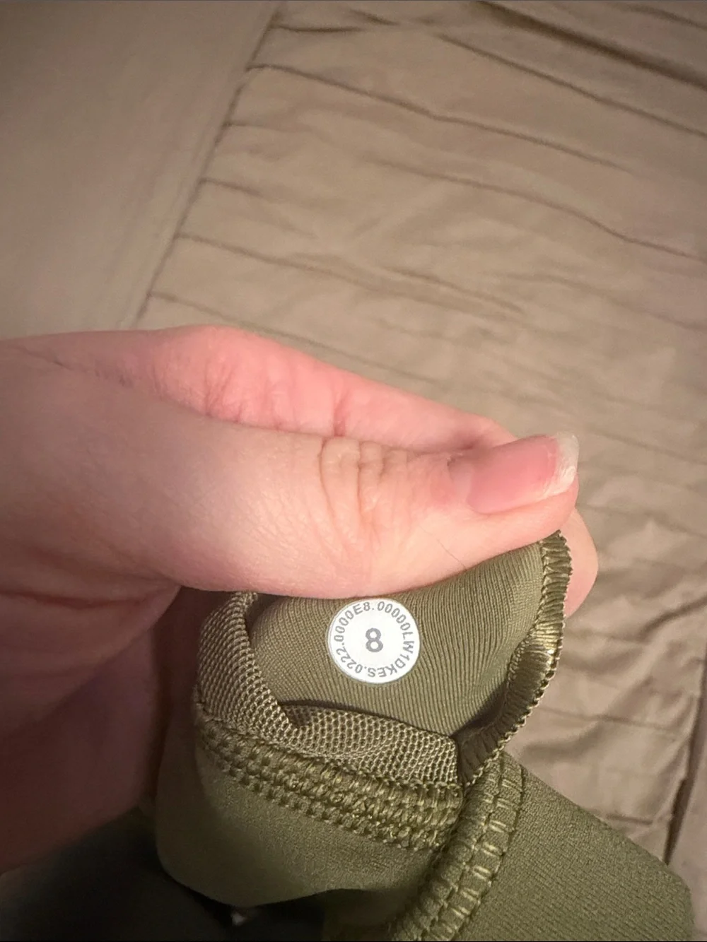 lululemon athletica Olive Green Cropped Tank